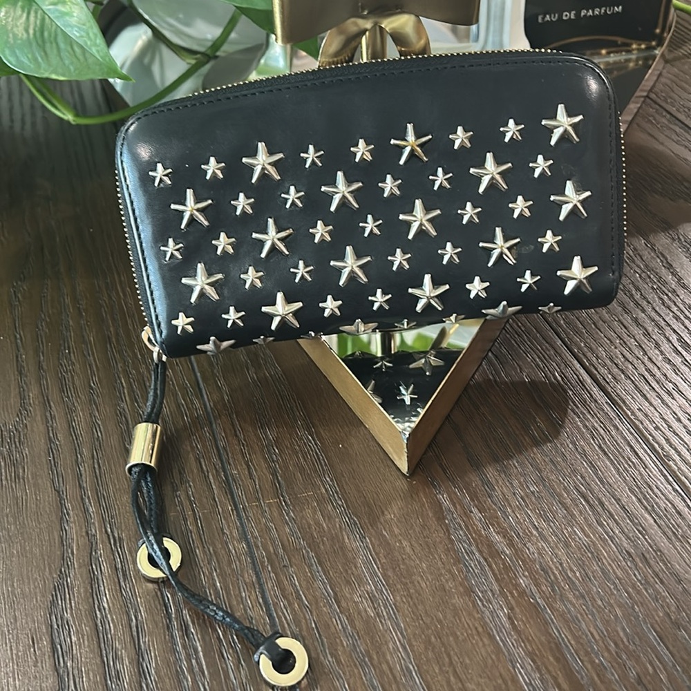 Jimmy Choo Filipa Star Studs Long Wallet